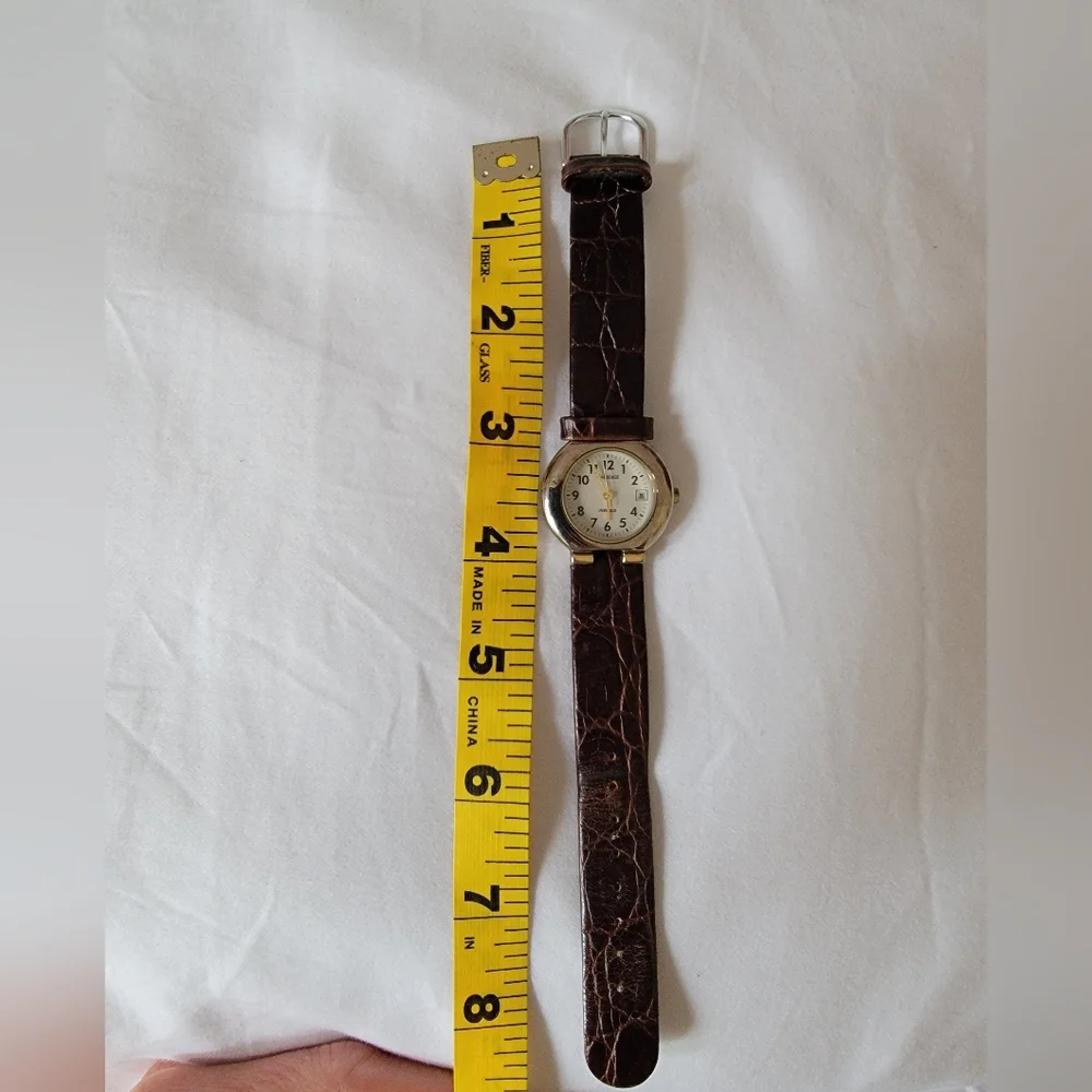 Timex Vintage Leather Silver Tone Watch - Picture 12 of 16